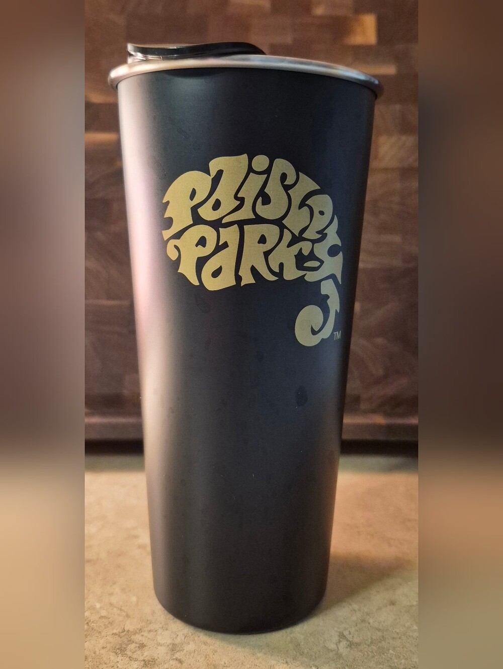 Prince Paisley Park Black & Gold Travel Cup / Tumbler